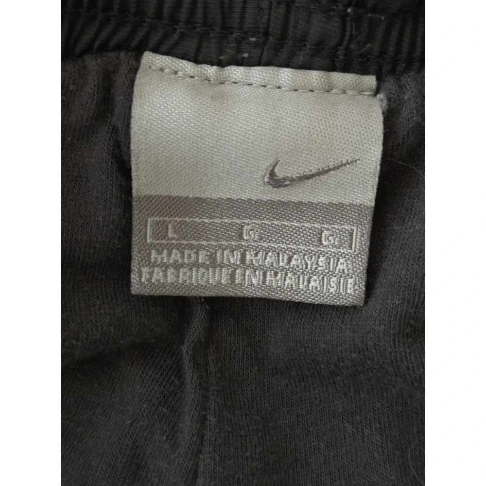 Vintage Nike Track Pants Size Large Cargo Baggy Y2K‎ 90s Swoosh Black Gray Tag
